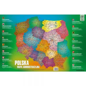 Podkładka na biurko Young Intellect Mapa Polski, 55x36.5cm